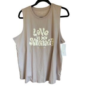 NWT Spiritual Gangster Superpower Muscle T, Faded Lilac - XL